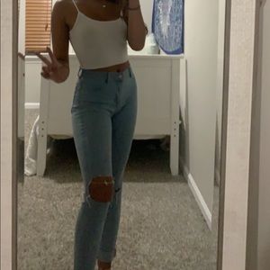 high rise skinny jeans from pacsun